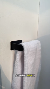 Goland Tempat Tisu Gulung Stainless Steel Hitam Elegan untuk Toilet WC