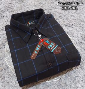 KEMEJA FLANEL 7X LENGAN PENDEK JUMBO COCOK UNTUK BADAN OVERSIZE