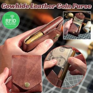 Multifunctional Small Leather Wallet: Compact & Secure Design