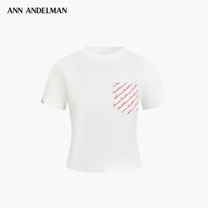 ANN ANDELMAN | Embroidered Pockets Waist-defining T-Shirt