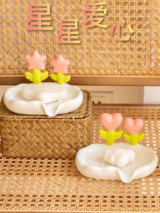 Hộp Đựng Xà Phòng Hình Trái Tim Bằng Gốm Sứ Hình Ngôi Sao Cho Phòng Tắm Nhà Bếp Dụng Cụ Vệ Sinh Cá Nhân Xà Phòng Đỡ