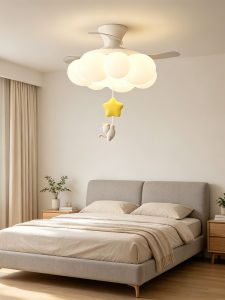 Smart Inverter Silent Eye-Care Minimalist Ceiling Fan Light for Bedroom Kids Room