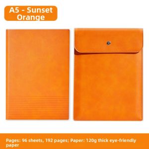 Aesthetic PU Leather Business Notebook Set A5
