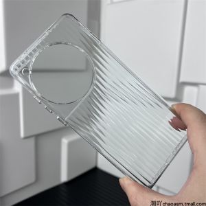 OnePlus 12 Magnetic Absorption Charging Lightweight Anti-slip Protective Case High Transparent Corrugated Full Edge Protection