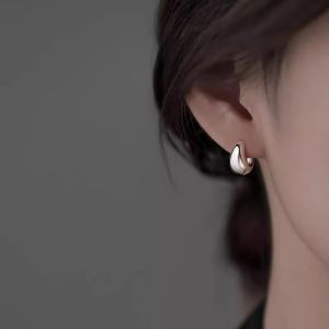 Fashionable Waterdrop Earring Womens Luxury Minimalist Design High-End Stud Earrings Unique Personality New 2025 Jewelry