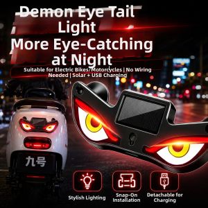 BAIMANG | Solar Charging Dynamic Sensing Anti-Tailgating Light For Motorbike Scooter