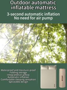 Single/Double Inflatable Bed Air Cushion Bed for Two Camping Travel Portable Inflatable Bed Wilderness Camping Inflatable Mattress