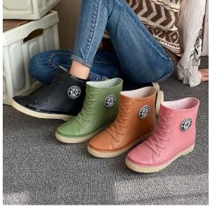 Sepatu Boots Karet Tabung Sedang Dan Pendek Dapur Cuci Mobil Tabung Pendek Wanita Import Premium Bots Premium Quality Fashion Boot Terkini Korean Style Sneakers