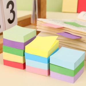 【On Sale】100Pcs Sticky Notes Pastel Color Multicolor Note Paper Office School Supplies Stationery