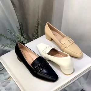 Sepatu Heels Kerja Wanita - Korean Style Simple dan Elegan Hak Tahu 4cm