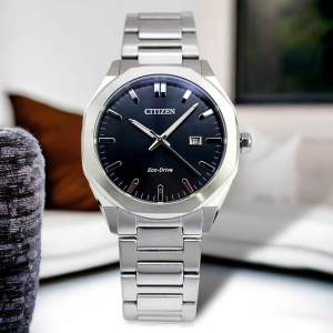 ĐỒNG HỒ NAM CHÍNH HÃNG Citizen BM7600-81E Eco-Drive Black Dial Silver Stainless Men Watch