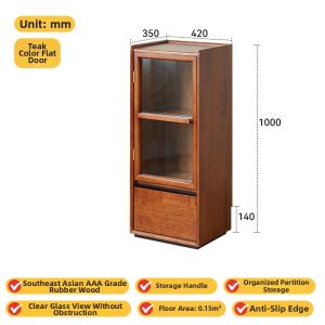 XIANGMUYU | Narrow Wooden Side Cabinet