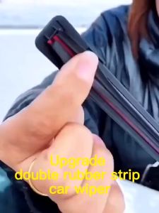 1 SET 2 PCS WIPER 4 KARET SEPASANG UNIVERSAL WIPER QUAD 4 LAPIS KARET KIRI KANAN UNTUK SEMUA MOBIL
