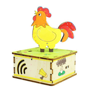 DIY Rooster DIY Science Experiment Kit & Education Model Toy Light Control Circuit Experiment Toys For Children Gift Toy