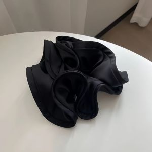 Korean Satin Scrunchies Elastic Hair Band Bow for Women Big Hair Tie Simple Elegance New Style Ponytail Hair Accessories