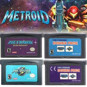 Bandai | Metroid Series GBA Game 32-bit Video Game Cartridge Console Card Fusion Zero Mission for GBA NDS USA EUR Version