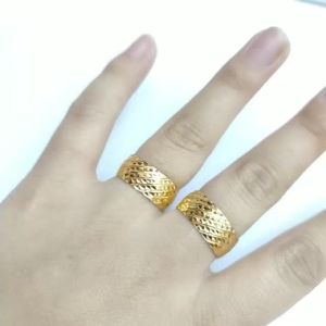 JIN JING CINCIN BAJET LEBAR 0.7cm SIZE 10-21 (HOLLOW) EMAS 916 1g UP
