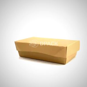 Paper Lunch Box Size M FoodGrade Bahan ECO Kraft Paper|Kemasan Makanan Isi 100 Pcs