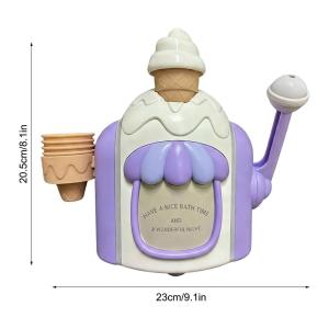 Bath Bubble Maker Ice Cream Bath Toy Child Bathroom Bath Toys Ice Cream Bubble Machine Bubble Foam Play Machine Kids shower Toy