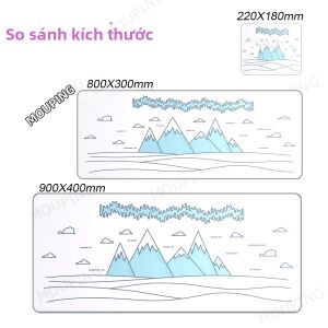 Tấm Lót Chuột Cỡ Lớn 90x40cm Màu Xanh Dương Chất Liệu Cao Su Dùng Cho Văn Phòng Phụ Kiện Laptop Bàn Phím Chơi Game Thẩm Mỹ Thảm Lót Bàn Máy Tính