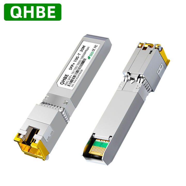 โมดูล SFP RJ45 อัตราการปรับตัว สำหรับ Mikrotik/Cisco โมดูล SFP+ RJ45 ...