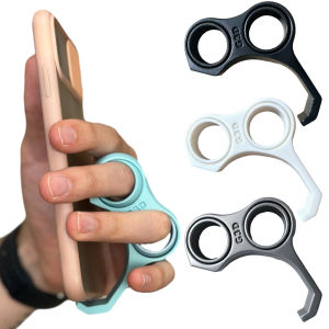 Double Finger Ring Phone Holder Dual Loop Grip Stand Anti-Drop Mobile Phone Bracket for iPhone Samsung Universal Smartphone