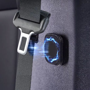 2Pcs Magnetic Car Seat Belt Holder Fixing Clip Pu Leather Seatbelt Limiter Stopper For Safety Belt Clip Prevent Falling