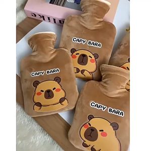 【CafeHu】พร้อมส่ ถุงน้ำร้อน  capybara 500ml ลายการ์ตูนน่ารัก คลายหนาวแก้ปวดเมื่อย ช่วยลดอาการปวดประจำเดือน