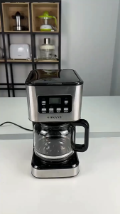 12 Cup Touch Screen Programmable Coffee Maker with Washable Filter