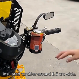METCAR Foldable Quick Release Motorcycle Water Bottle Cup Holder Universal 18-33mm Handlebar Rotatable Drink Bracket For Scooter Tricycle Ebike