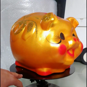 Heo đất trái đào lợn đất trái đào tiên dài 32cm