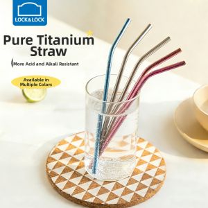 LocknLock | Reusable Titanium Sipping Straw for Cold Drinks