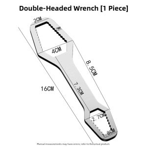 Self-adjusting Multi-function Dual-head Adjustable Open-end Wrench
