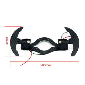 Universal Car Quick Release Steering Wheel Carbon Fiber Paddles with Deep Concave Steering Wheel Shift Paddles