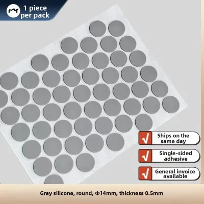 Gray Heat Resistant Anti-slip Rubber Feet Pads