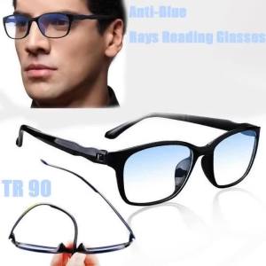 Kính Đọc Sách Dành Cho Nam Giới HD Presbyopic +1.0 Đến +4.0 Tròng Kính Trong Suốt Chống Phản Chiếu Bảo Vệ Mắt Kính Mắt Máy Tính Khung Hình Chữ Nhật