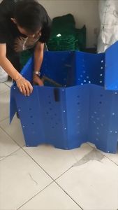 Folding Cage 4 Division Plastic Collapsible for Gamefowl