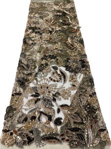 OLEVO | OLEVO Exquisite Hand Beaded Sequins African Lace Fabric Floral Embroidery Tulles For sewing High-end party dresses by 5 yards