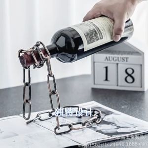 ชั้นวางขวดไวน์ ชั้นวางไวน์ที่สร้างสรรค์ เหมาะสำหรับตกแต่ง ไม่เป็นสนิมง่าย สวยงามและได้รับการออกแบบ แข็งแกร่งและมั่นคง