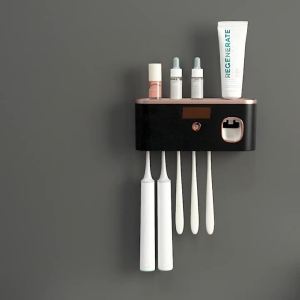 1PC Intelligent Toothbrush Disinfectant Rechargeable Dry Two in One Disinfectant Toothbrush Holder UV Sterilization