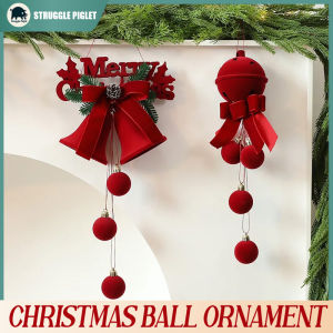 Christmas Ball Ornament Nordic Bells Christmas Tree Hanging Pendants Decorations For Home Party Supplies Gifts