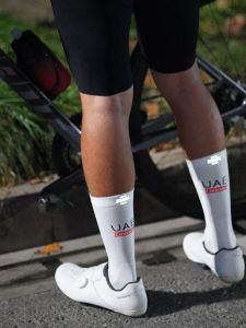 Professional Cycling Socks for Men And Women Night Reflective Road Bicycle Socks Outdoor Sports Long Socks UCI Tour De France