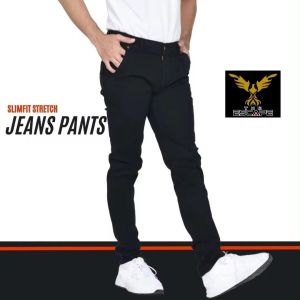 TURUN HARGA - Celana Jeans Pria Lelaki Dewasa Hitam/Biru Tua/Biru Muda Pensil Slimfit Skinny Stretch