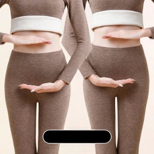 MiiOW | กางเกงขายาวผ้าไหมไหมน้ำหนักเบาสำหรับผู้หญิงในฤดูใบไม้ร่วงและฤดูหนาว กางเกงขายาวทรงหลวมเอวสูง ไร้ตะเข็บ ผ้าฝ้ายผสมโพลีเอสเตอร์