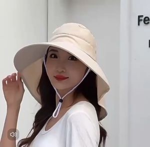 MLADEN Sun Hat Women Summer Women Bucket Hat Adjustable Beach Hat UV Protection Hat Topi Perempuan