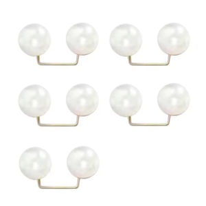 5/6Pcs Leg Shortening Clip Safety Pins Pearl Non Slip Brooches For Clothing Waist Fixing Neckline Scarf DIY Sewing Accessories