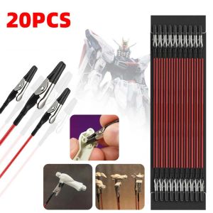 DSPIAE MPC-20 20pcs Model Painting Clip Glue Wrapping for Gundam DIY Building Military Model Making Tool Assembly Solid No Damage Part Spray Coloring Clip Crocodile Clip