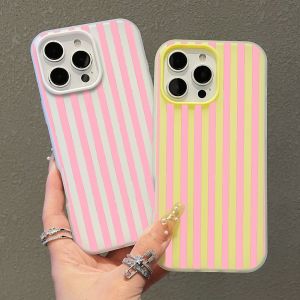 Vertical bar Phone Case For iPhone 17 Pro Max 17 Air 16 15 14 13 12 11 Pro 8 Plus XR SE Jelly Glossy Soft TPU Shockproof Cover