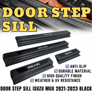 GCAO SIDE STEP SILL ISUZU MUX 2021-2023 BLACK (12402)