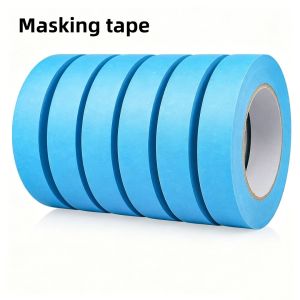 Blue Paint Tape 1.89 Inches X 196.8 Feet - Sky Blue Masking Tape for Wall Painting DIY Crafts and School Projects